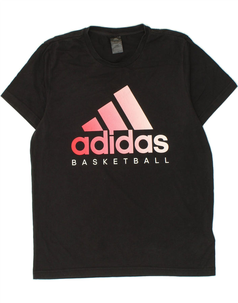 ADIDAS Mens Graphic T-Shirt Top Large Black Cotton | Vintage Adidas | Thrift | Second-Hand Adidas | Used Clothing | Messina Hembry 