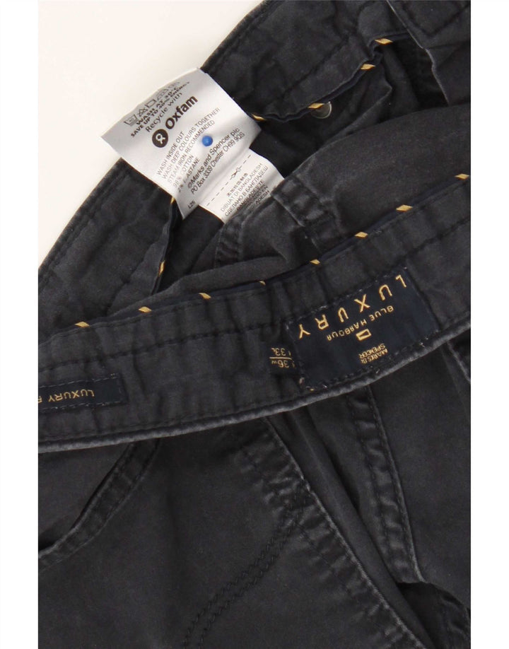 Marks & Spencer Mens Blue Harbour Casual Trousers W36 L33 Navy Blue