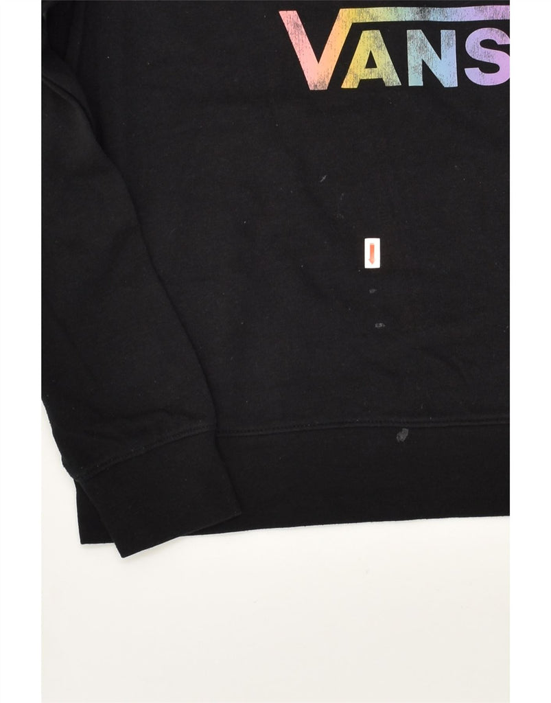 VANS Mens Graphic Sweatshirt Jumper Small Black | Vintage Vans | Thrift | Second-Hand Vans | Used Clothing | Messina Hembry 