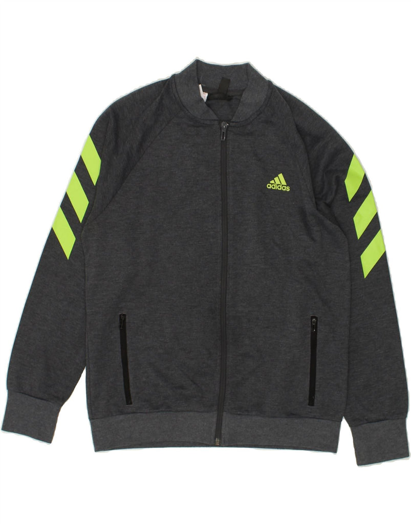 ADIDAS Boys Tracksuit Top Jacket 13-14 Years Grey | Vintage Adidas | Thrift | Second-Hand Adidas | Used Clothing | Messina Hembry 