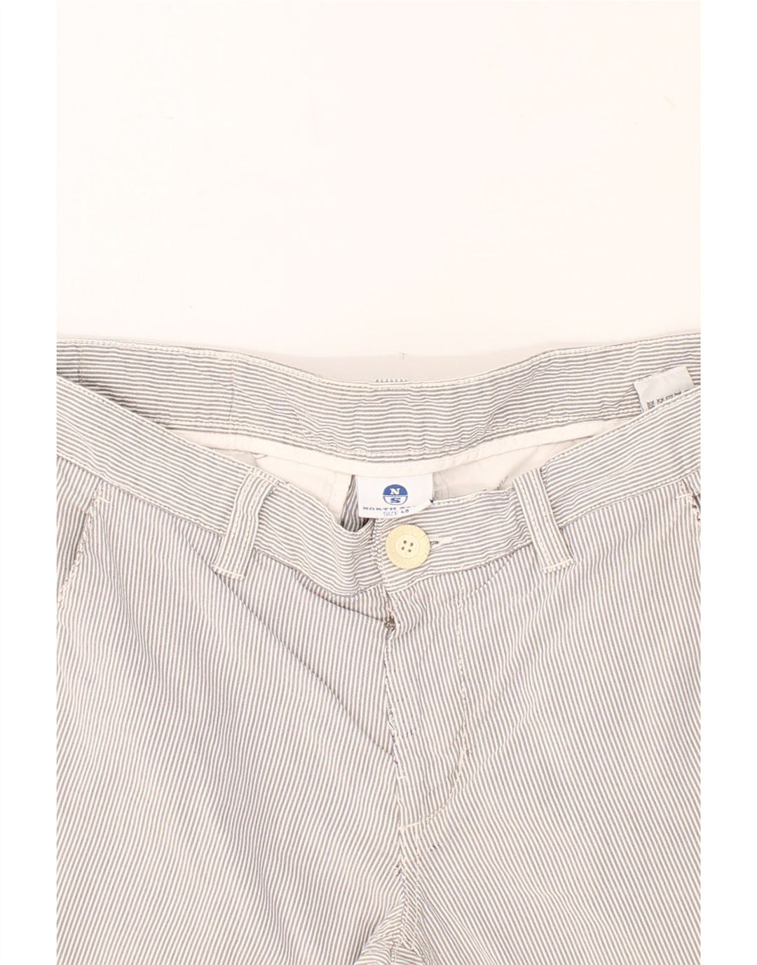 NORTH SAILS Womens Straight Chino Trousers IT 46 Large W34 L32 Grey Vintage North Sails and Second-Hand North Sails from Messina Hembry 