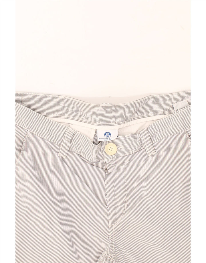 NORTH SAILS Womens Straight Chino Trousers IT 46 Large W34 L32 Grey Vintage North Sails and Second-Hand North Sails from Messina Hembry 