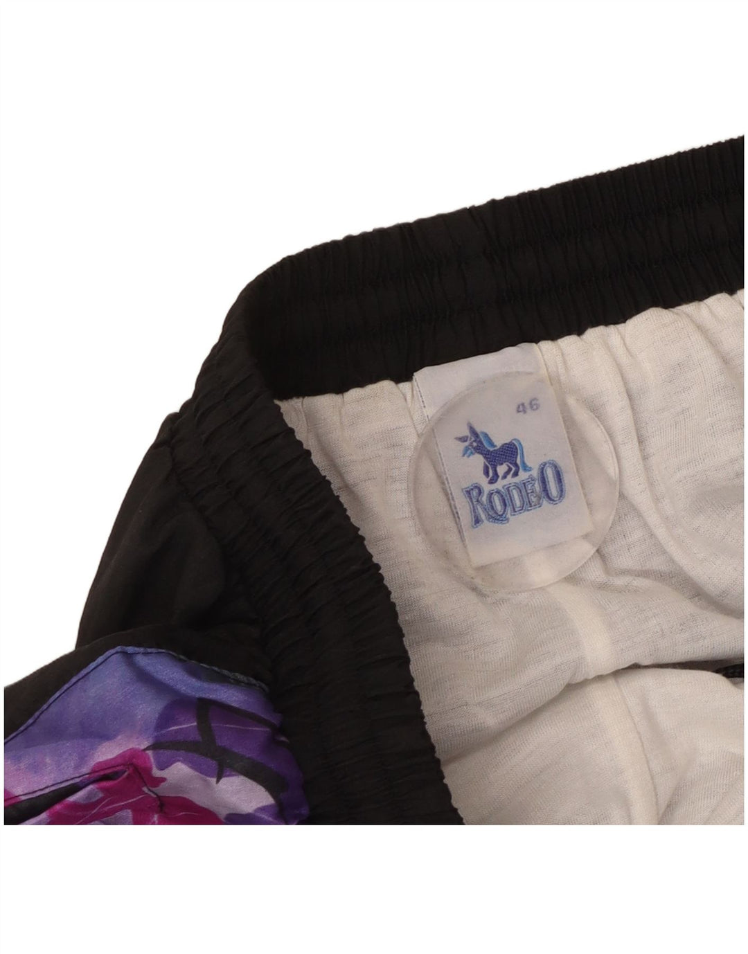 Rodeo Womens Tracksuit Trousers Joggers IT 46 Large Black Colourblock