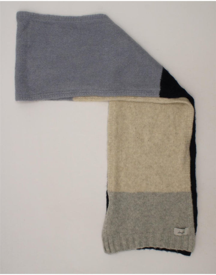 JOULES Womens Rectangle Scarf One Size Multicoloured Colourblock Acrylic Vintage Joules and Second-Hand Joules from Messina Hembry 