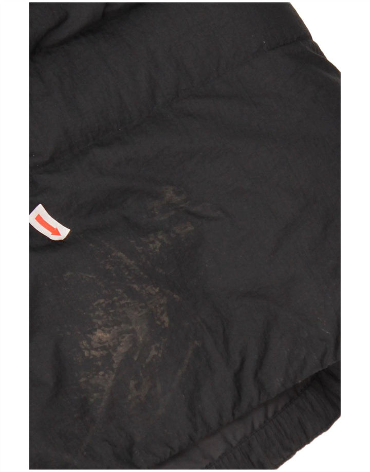 Adidas Mens Hooded Padded Coat UK 38 Medium Black Nylon