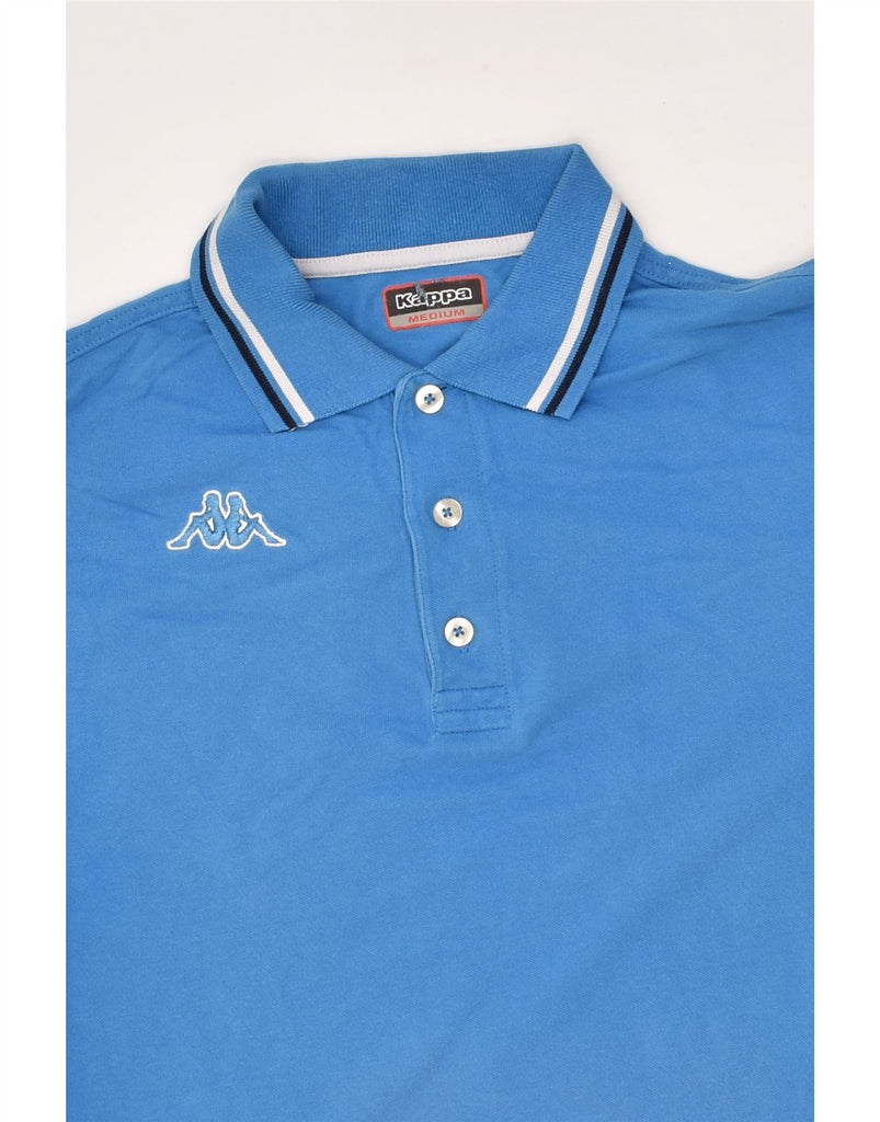 KAPPA Mens Polo Shirt Medium Blue Cotton | Vintage Kappa | Thrift | Second-Hand Kappa | Used Clothing | Messina Hembry 