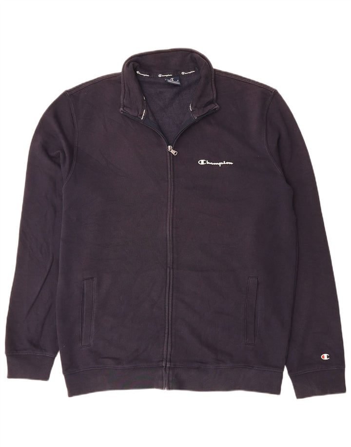 CHAMPION Mens Tracksuit Top Jacket XL Navy Blue