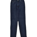 VINTAGE Womens Slim Jeans UK 10 Small W28 L31 Navy Blue Cotton | Vintage Vintage | Thrift | Second-Hand Vintage | Used Clothing | Messina Hembry 