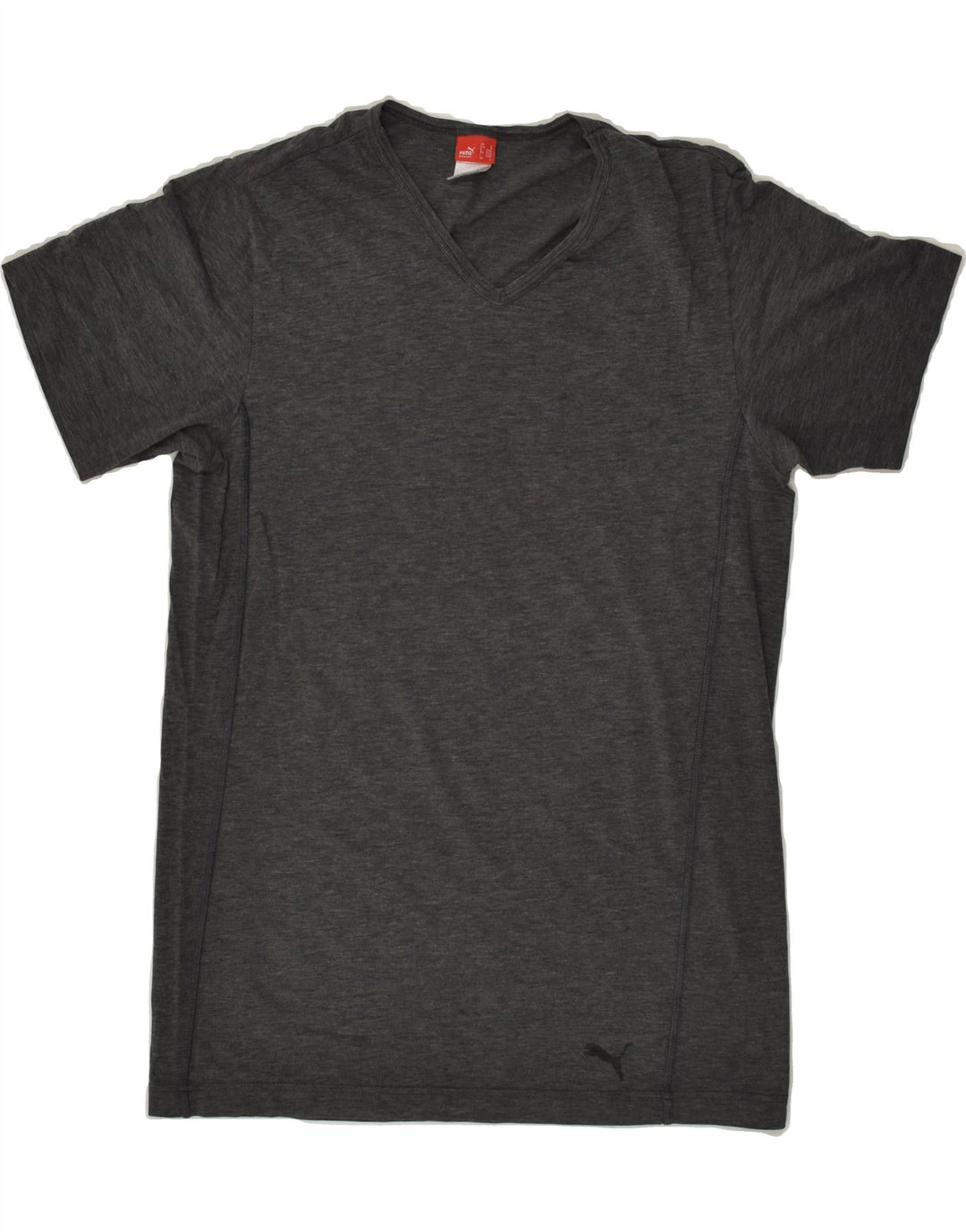 PUMA Womens T-Shirt Top UK 14 Large Grey Cotton | Vintage Puma | Thrift | Second-Hand Puma | Used Clothing | Messina Hembry 