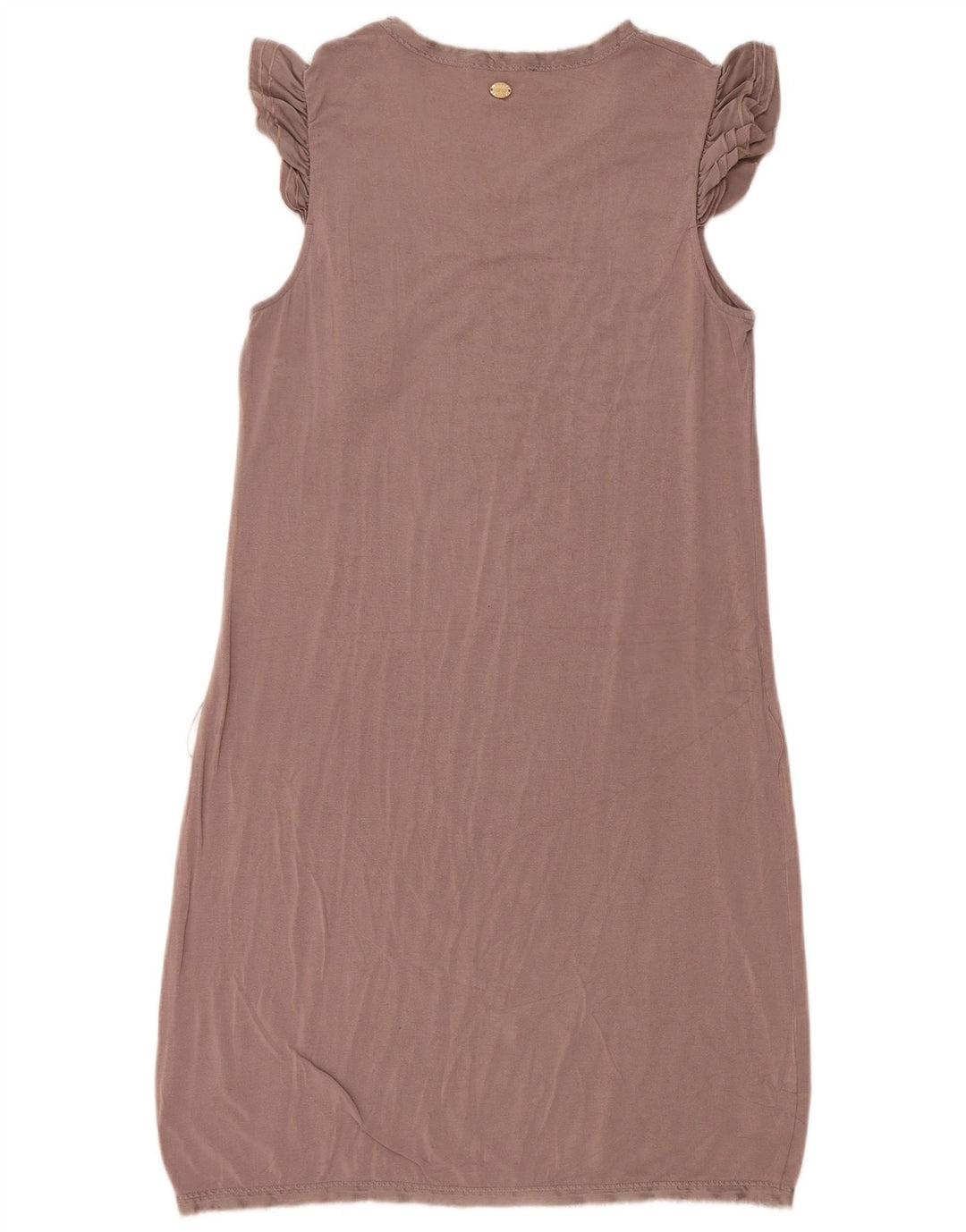 Liu Jo Womens Sleeveless Shift Dress IT 46 Large Brown Modal