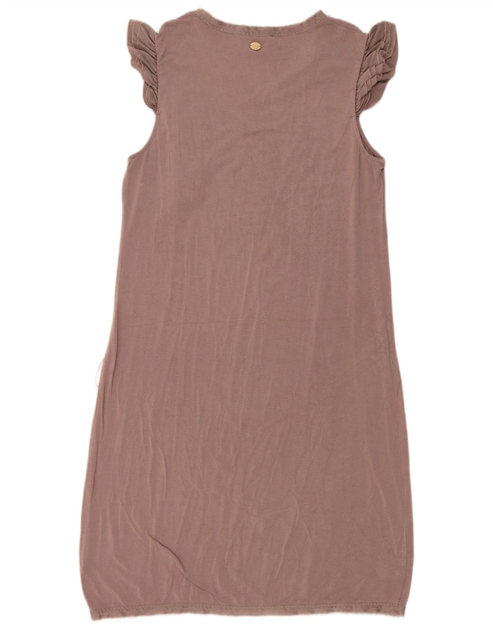 Liu Jo Womens Sleeveless Shift Dress IT 46 Large Brown Modal