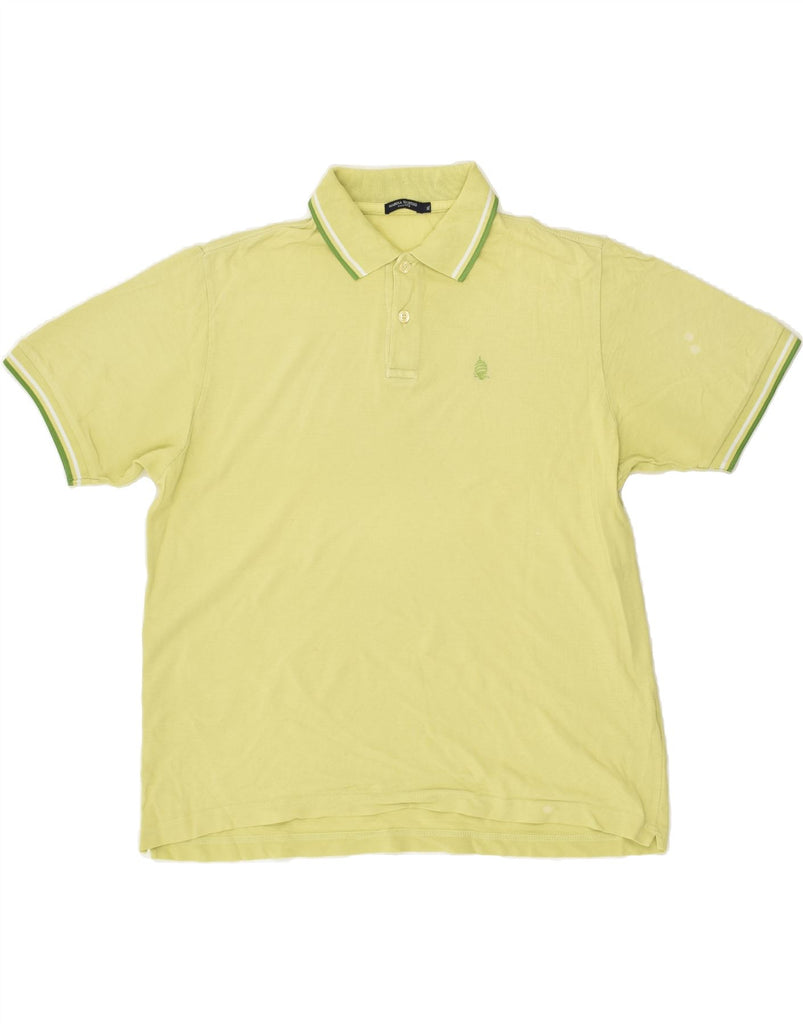 MARINA YACHTING Mens Polo Shirt XL Yellow Cotton | Vintage Marina Yachting | Thrift | Second-Hand Marina Yachting | Used Clothing | Messina Hembry 