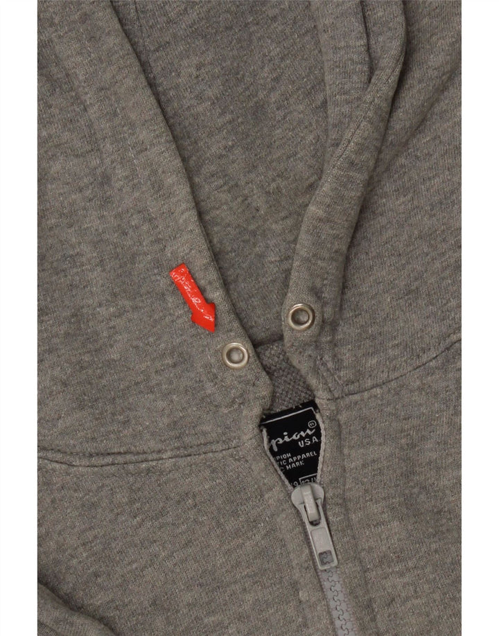 Champion Boys Graphic Zip Hoodie Sweater 13-14 Years Grey