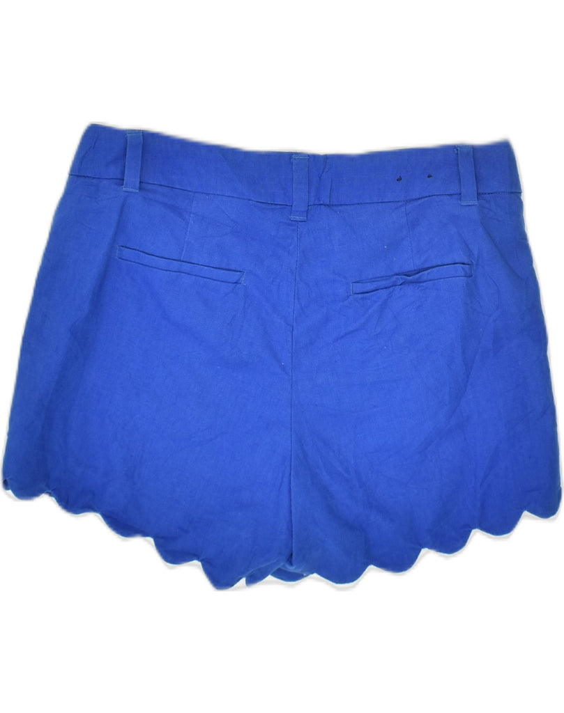 J. CREW Womens Casual Shorts US 2 XS W28  Blue Linen | Vintage J. Crew | Thrift | Second-Hand J. Crew | Used Clothing | Messina Hembry 