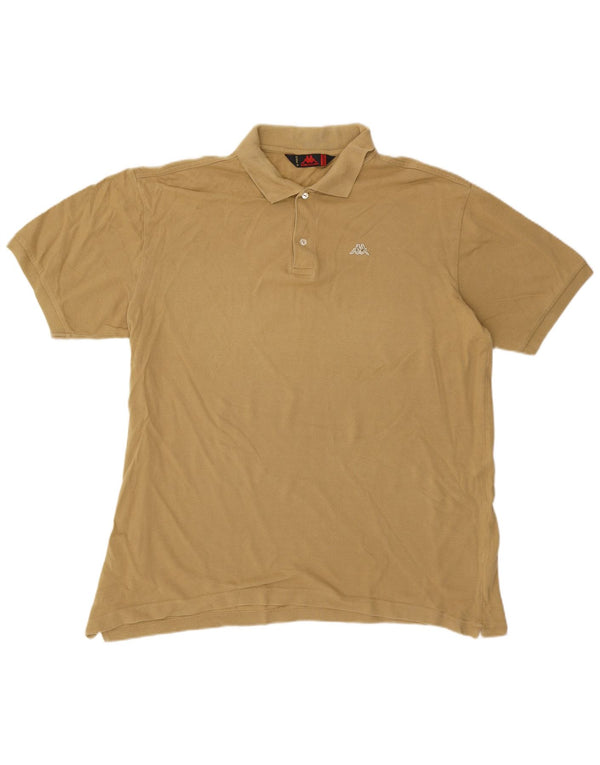 KAPPA Mens Polo Shirt 3XL Beige Cotton