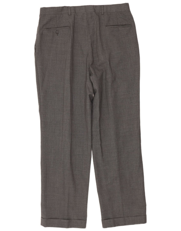 Burberrys Mens Pegged Suit Trousers W36 L31 Grey
