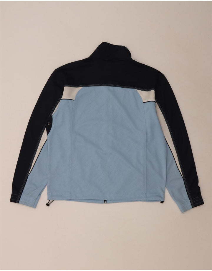 Diadora Mens Tracksuit Top Jacket UIK 38 Medium Blue Colourblock Polyester