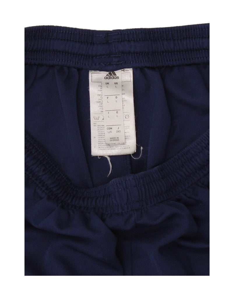 ADIDAS Boys Aeroready Sport Shorts 13-14 Years Large  Navy Blue Polyester Vintage Adidas and Second-Hand Adidas from Messina Hembry 