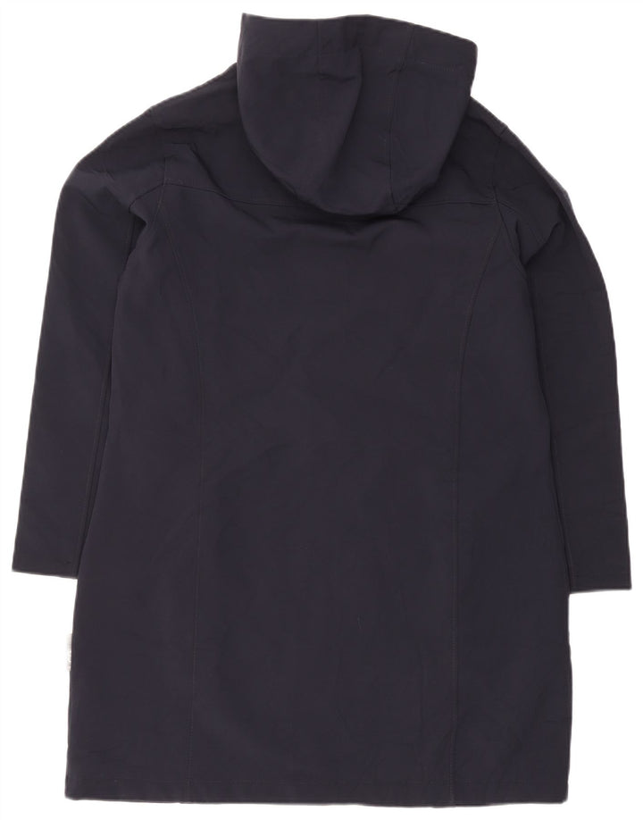 Coast Guard Womens Hooded Windbreaker Coat IT 42 Medium Navy Blue
