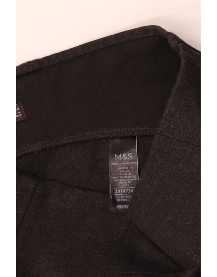 Marks & Spencer Womens Leggings UK 12 Medium Grey Viscose