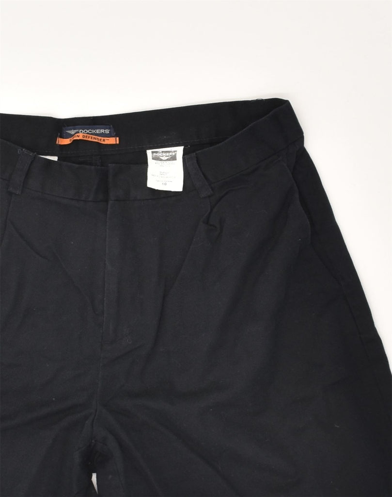 DOCKERS Womens Chino Shorts UK 10 Small W26  Black Cotton | Vintage Dockers | Thrift | Second-Hand Dockers | Used Clothing | Messina Hembry 