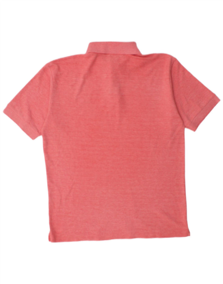 Fila Mens Polo Shirt IT 48 Medium Red Flecked Cotton