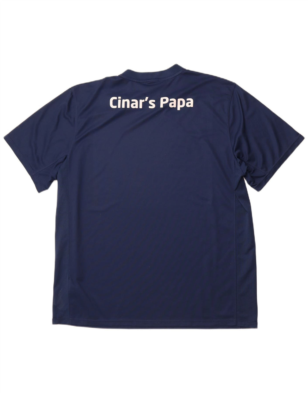 NIKE Mens Dri Fit Graphic T-Shirt Top 2XL Navy Blue Polyester