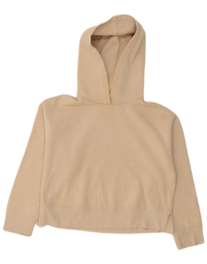 Zara Womens Oversized Hoodie Jumper UK 16 Large Beige
