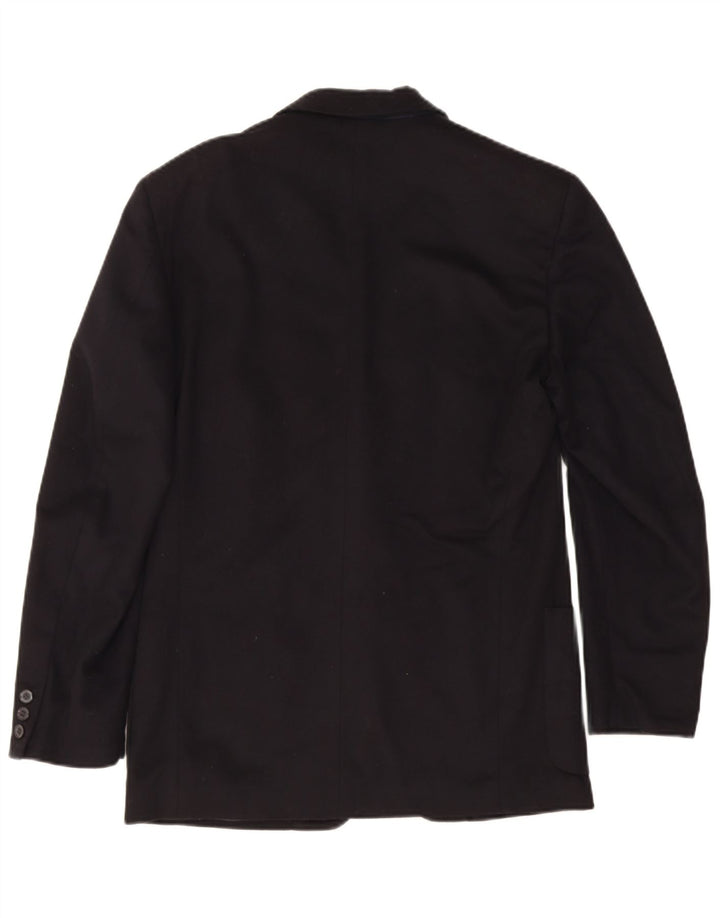 Trussardi Jeans Mens 2 Button Blazer Jacket IT 46 Small Black