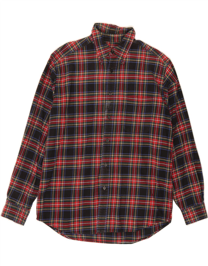 EDDIE BAUER Mens Flannel Shirt Medium Multicoloured Check Cotton Vintage Eddie Bauer and Second-Hand Eddie Bauer from Messina Hembry 
