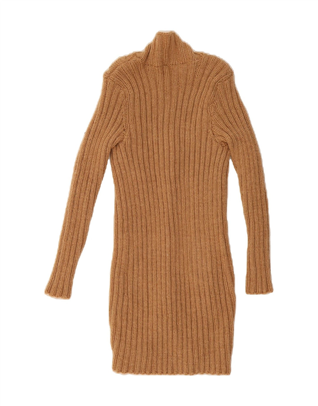 VINTAGE Womens Longline Open Cardigan Sweater UK 10 Small Brown Vintage Vintage and Second-Hand Vintage from Messina Hembry 