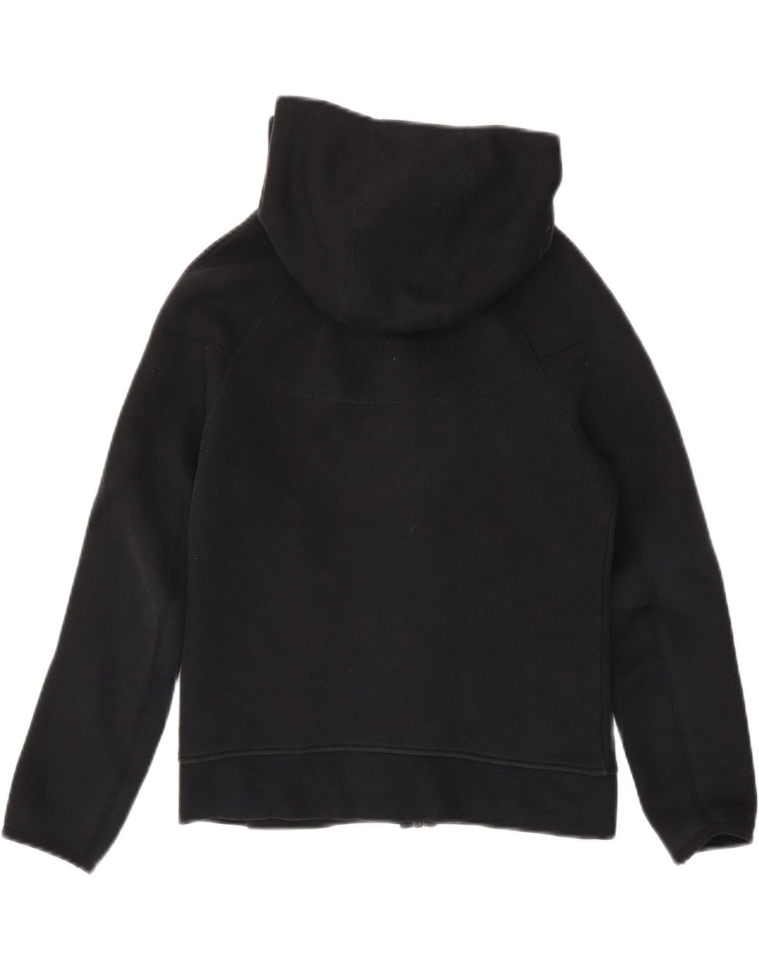 Nike Boys Zip Hoodie Sweater 10-11 Years Medium Black Cotton