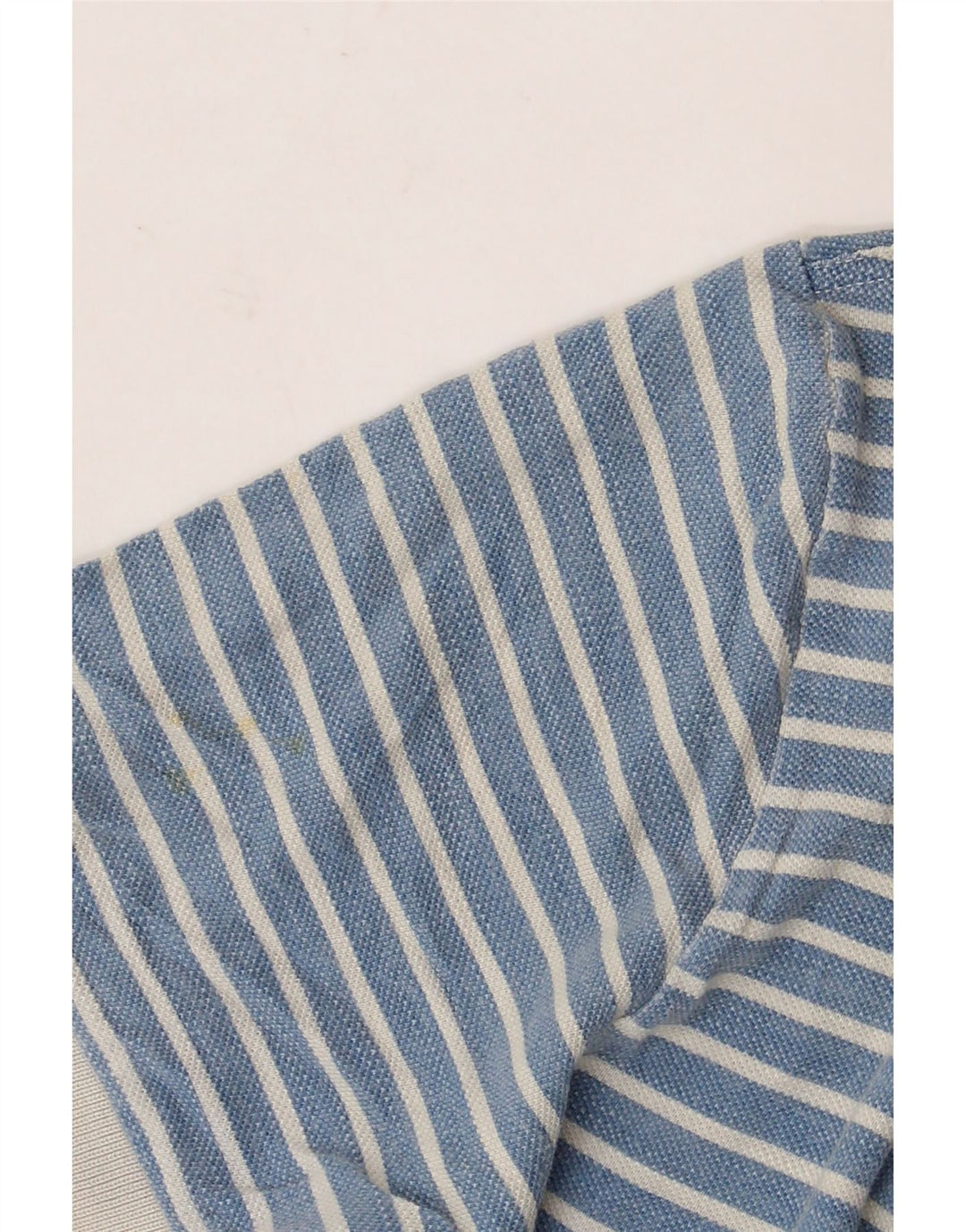 Fred Perry Mens Polo Shirt Medium Blue Striped Cotton