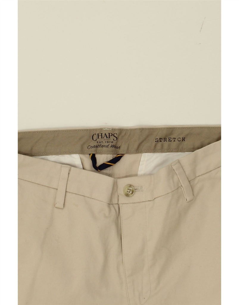 CHAPS Mens Straight Chino Trousers W36 L32 Beige Cotton Vintage Chaps and Second-Hand Chaps from Messina Hembry 