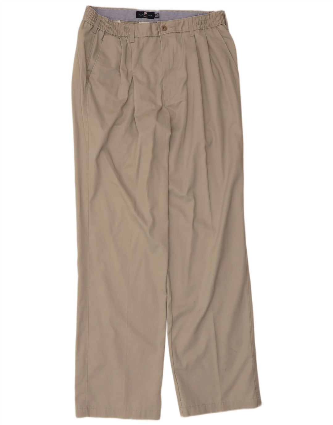 Marks & Spencer Mens Blue Harbour Pegged Chino Trousers W36 L33 Beige
