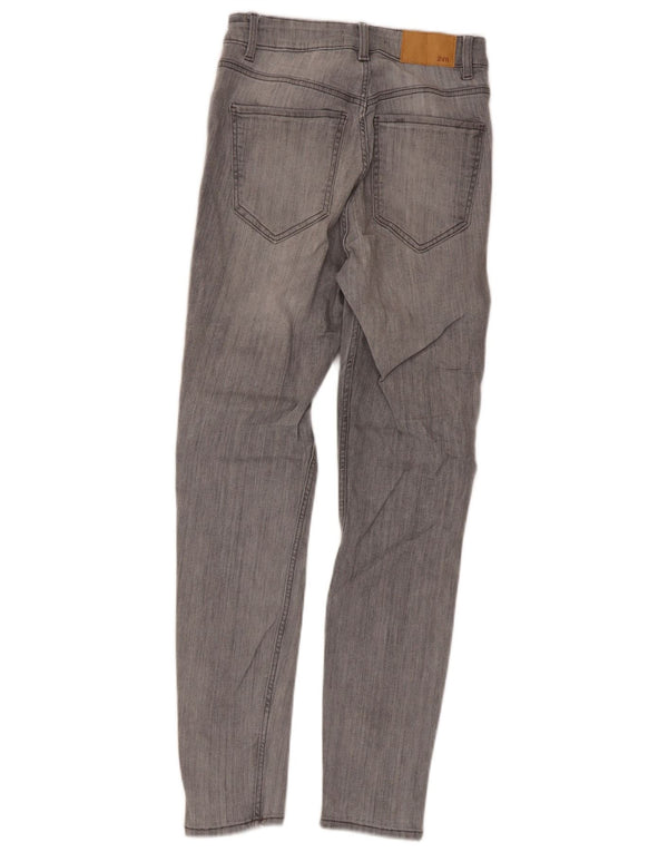 Zara Womens Skinny Jeans EU 38 Small W28 L26 Grey Cotton