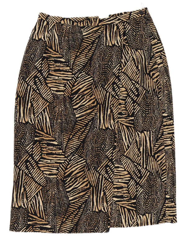 Eastex Womens Pencil Skirt UK 16 Large W36 Black Animal Print