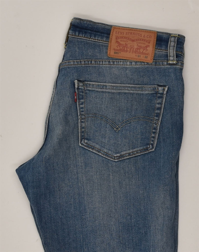 LEVI'S Mens 511 Straight Jeans W31 L29 Blue Cotton | Vintage Levi's | Thrift | Second-Hand Levi's | Used Clothing | Messina Hembry 