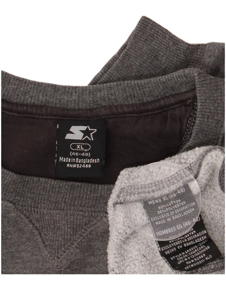 Starter Mens Sweatshirt Jumper UK 46/48 XL Grey Cotton