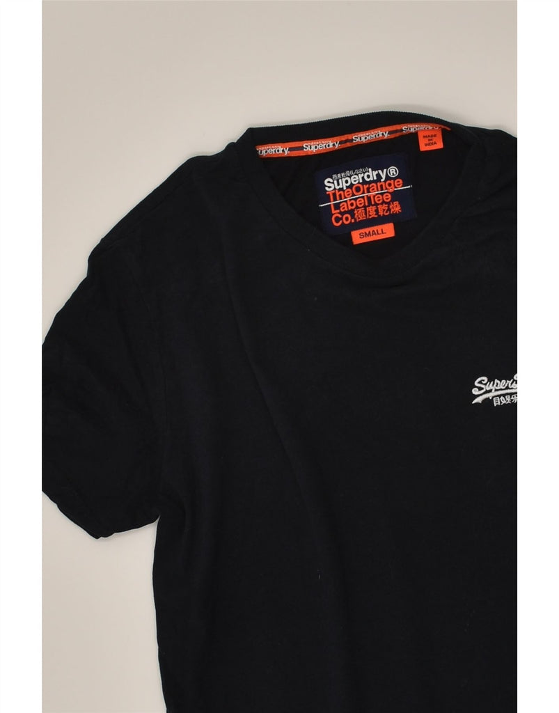 SUPERDRY Mens T-Shirt Top Small Navy Blue Cotton | Vintage Superdry | Thrift | Second-Hand Superdry | Used Clothing | Messina Hembry 