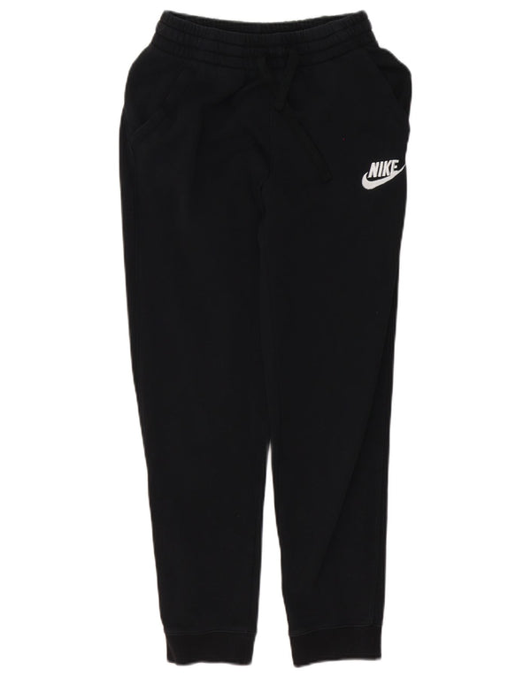 Nike Boys Tracksuit Trousers Joggers 12-13 Years Large Black Cotton