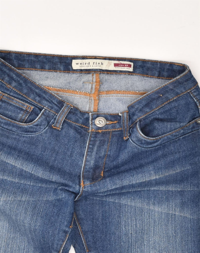 WEIRD FISH Womens Regular Bootcut Jeans W28 L29 Blue Cotton | Vintage Weird Fish | Thrift | Second-Hand Weird Fish | Used Clothing | Messina Hembry 