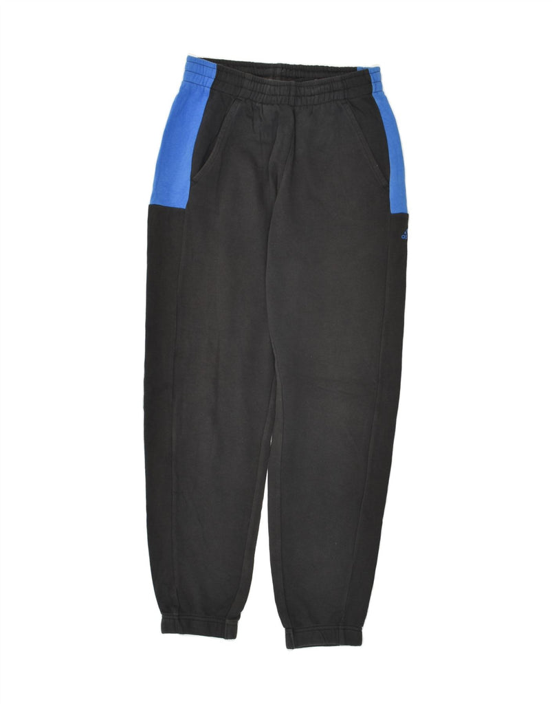 ADIDAS Girls Tracksuit Trousers Joggers 12-13 Years Black Colourblock | Vintage Adidas | Thrift | Second-Hand Adidas | Used Clothing | Messina Hembry 