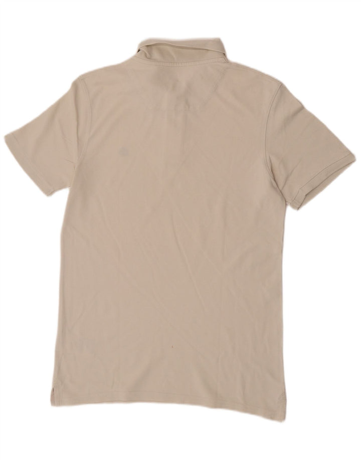 Timberland Mens Slim Fit Polo Shirt Medium Beige Cotton