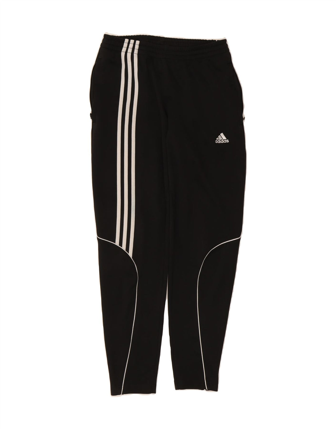 ADIDAS Womens Climalite Tracksuit Trousers UK 12 Medium  Black Polyester Vintage Adidas and Second-Hand Adidas from Messina Hembry 