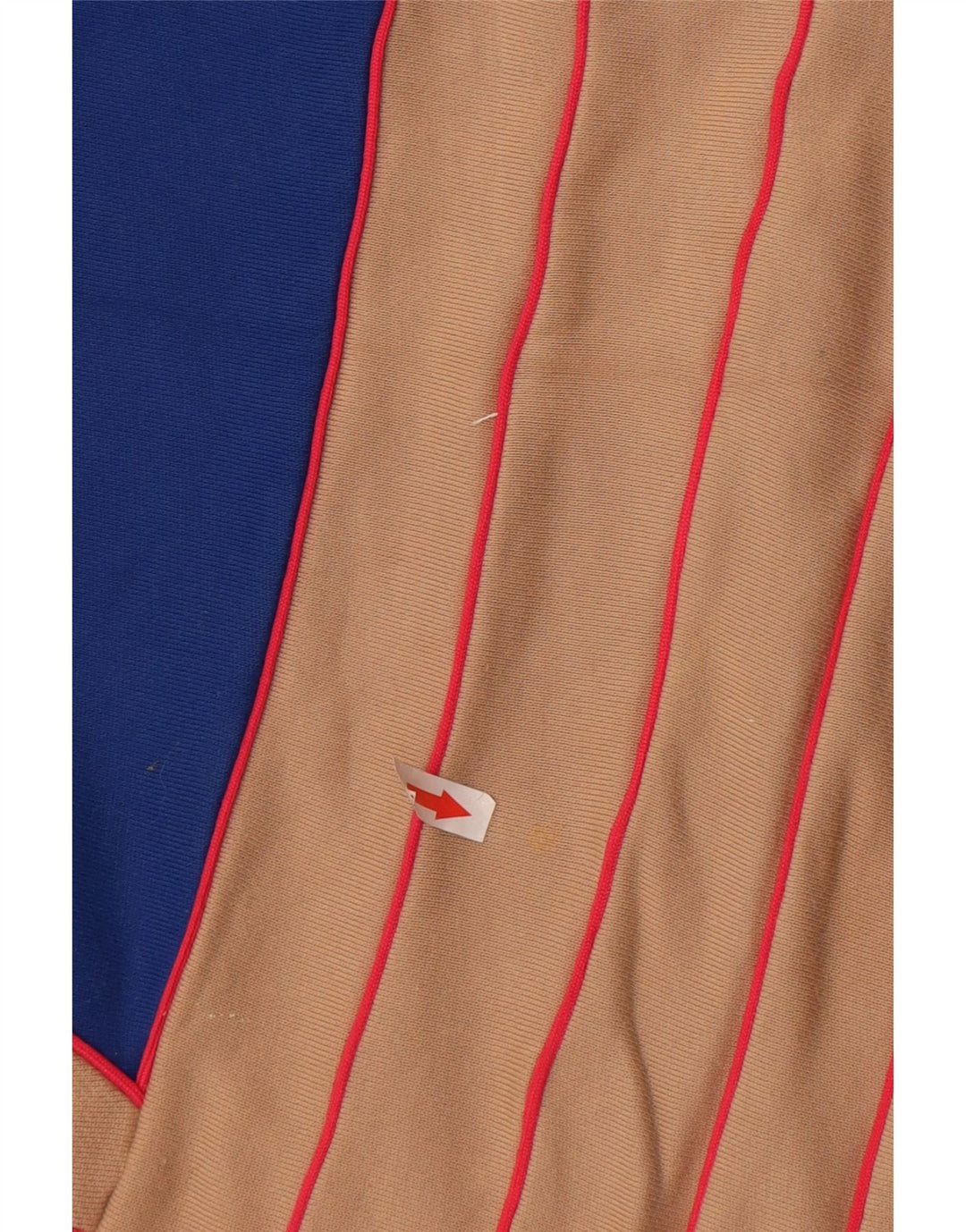 Adidas Womens Graphic Sweatshirt Jumper UK 12 Medium Beige Colourblock