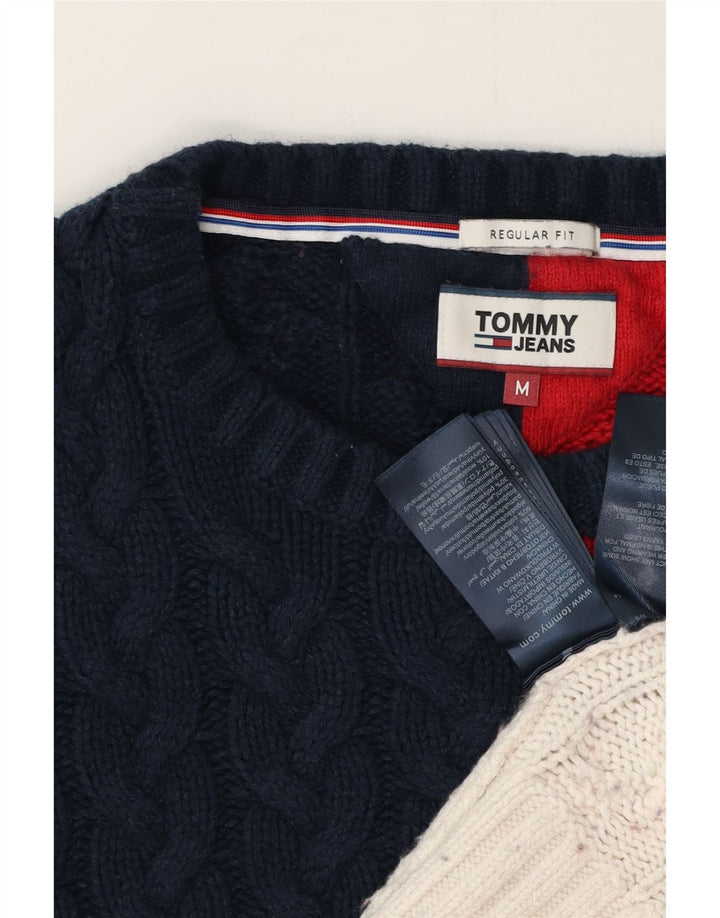 Tommy Hilfiger Mens Boat Neck Jumper Sweater Medium Multicoloured