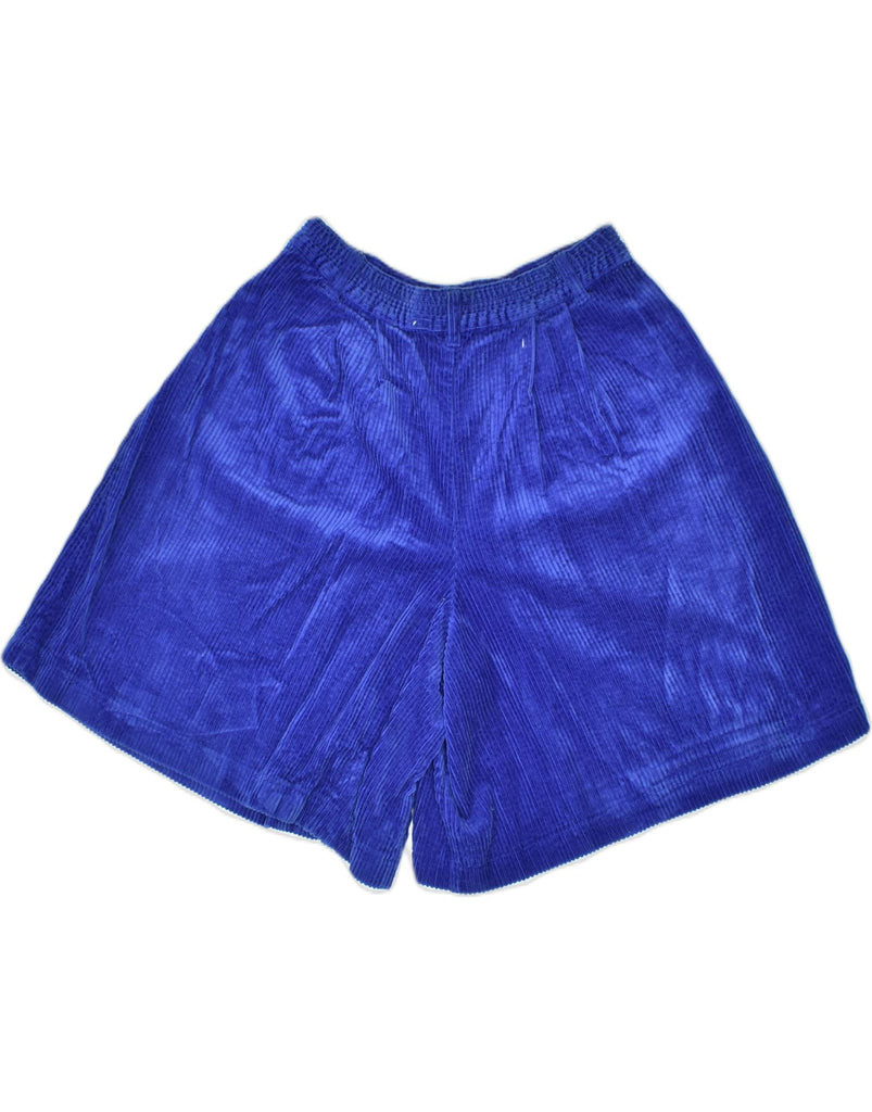 BENETTON Girls Corduroy Wide Leg Shorts 11-12 Years W28 Blue Cotton | Vintage | Thrift | Second-Hand | Used Clothing | Messina Hembry 