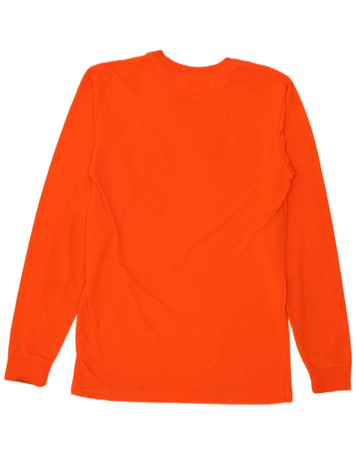 Carhartt Mens Top Long Sleeve Small Orange Polyester