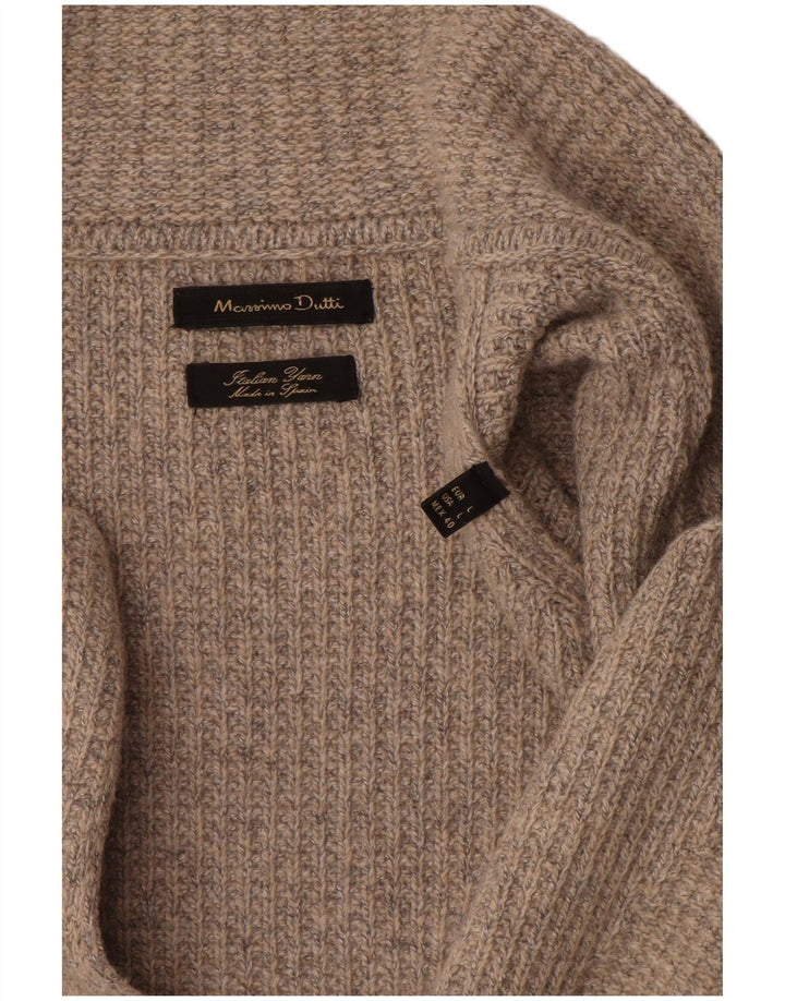 Massimo Dutti Mens Cardigan Sweater Large Grey
